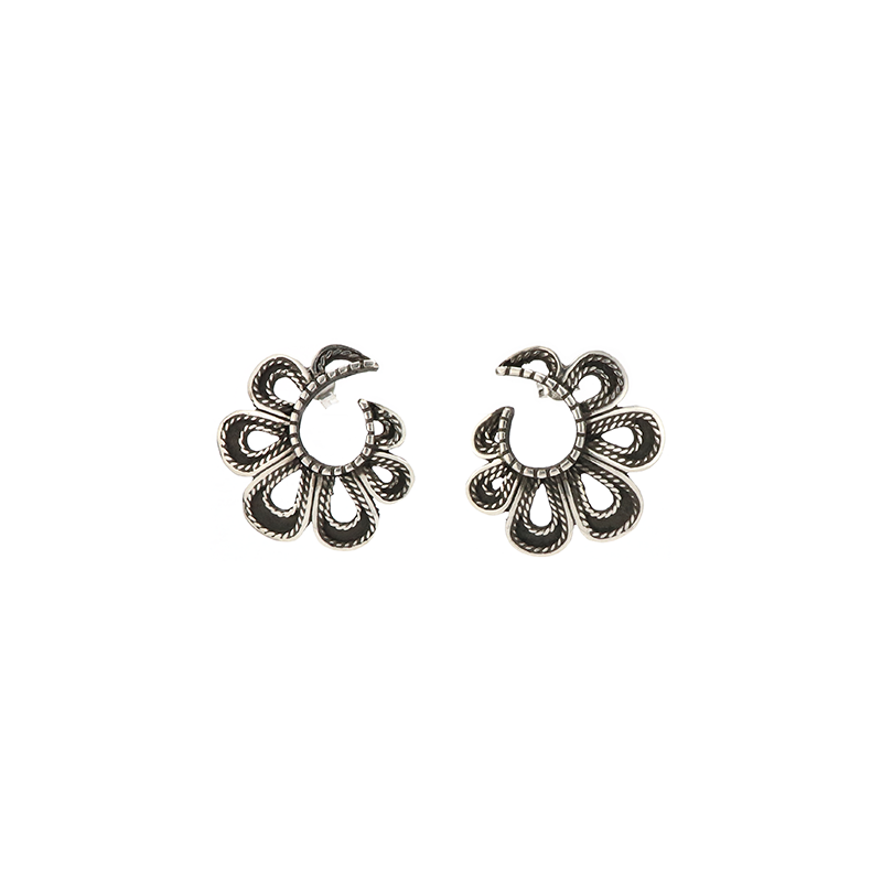 Half Flower Earrings